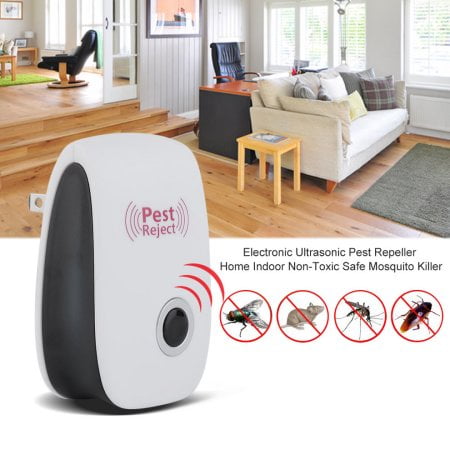 WALFRONT Ultrasonic Pest Repeller, 1PC Spider Repellent Indoor Electronic Pest Reject Control Plug Mosquito Cockroach Mouse Killer Repeller to Repel Insects Mice Spider Ant Roaches Bugs (Best Way To Repel Cockroaches)