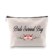 thumbnail image 2 of Bride Makeup Bag Bridal Shower Gifts Bachelorette Party Cosmetic Bag Wedding Gifts Engagement Bride Gifts Miss to Mrs Bride to Be Gifts, 2 of 7
