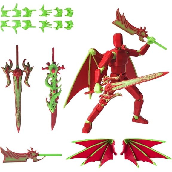 Pthjswj T13 Action Figure Set - (Assembled) 3D Printed Action Figure