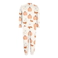 thumbnail image 5 of XUNKUSGA Plus Size Halloween Women's Pajama Sets Casual Long Sleeve Top and Bottoms Pjs 2 Piece Sets for Women Soft Cozy Fall Winter Pajamas for Women Set #13 XL, 5 of 7