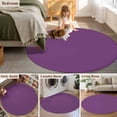 thumbnail image 6 of Grunge Street Style Painting Brush Print Ombre Design Illustration Large Area Rugs for Bedroom Living Room, Soft Non Slip Carpet Bedside Rug, Round Floor Cover Kitchen Accent Rug 5' for Office, 6 of 9