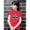 thumbnail image 2 of Cool Funny Poop In Shades Trendy Graphic Symbol T-shirt, 2 of 4