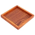 thumbnail image 3 of LYUMO Wood Serving Tray, Food Serving Tray,Small Portable Square Shape Solid Wood Tea Coffee Snack Food Dinning Serving Tray Plate, 3 of 8