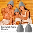 thumbnail image 5 of 6Pcs Sauna Hat Felt Bath Hat Protection Absorbent Sauna Cap for Sauna Shower Bath Steam Room Accessories, 5 of 8
