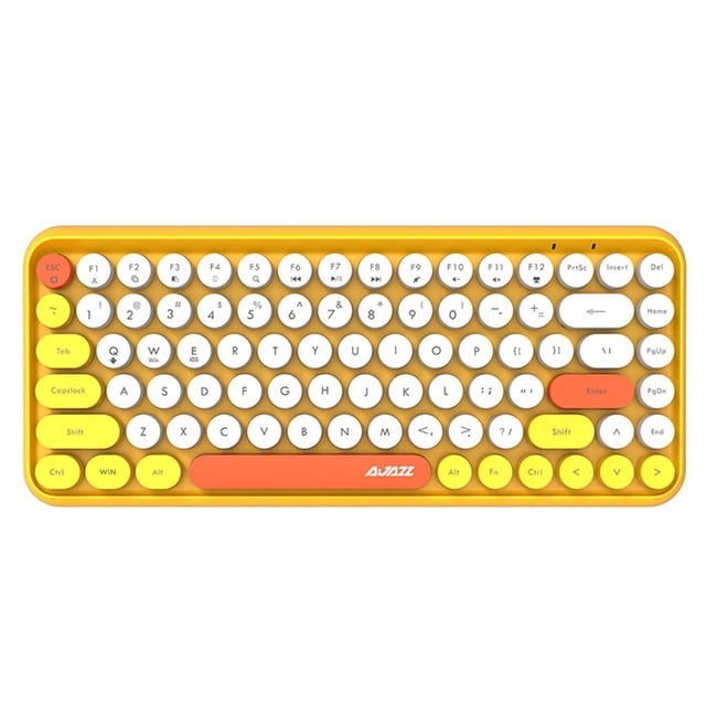 Inalámbrico para Juegos, Bluetooth de 84 , Inalámbrica Estable, Panel Esmerido con Y - Amarillo Sunnimix Teclado inalámbrico Bluetooth