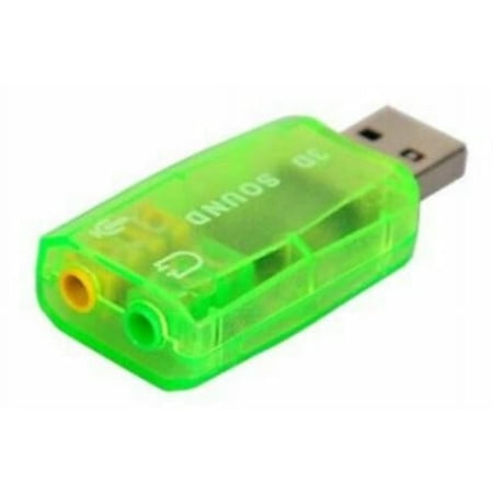 Simyoung 5.1 USB External Stereo Sound Adapter for Windows and Mac with 3.5mm Headphone and Microphone - Green price history on PriceWatchPro