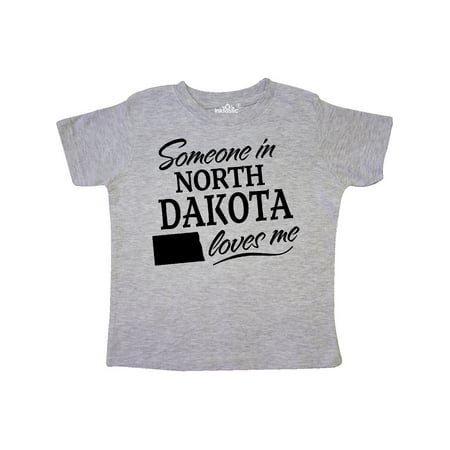 

Inktastic Someone in North Dakota Loves Me Gift Toddler Boy or Toddler Girl T-Shirt