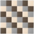 thumbnail image 1 of Esterilla de Espuma para Niños y Bebés con Forma de Rompecabezas, con Colores Lisos, 36 o 16 Baldosas Entrelazadas con Bordes, Color Marrón/Beige/Gris, 1 of 6