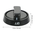 thumbnail image 4 of Miangastore Range Control Knob Black 5Pcs 2In Round Plastic Replacement, 4 of 8