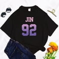 thumbnail image 2 of Camiseta informal con estampado de k-pop para mujer, Top Harajuku para mujer, Camiseta básica con cuello redondo, camiseta blanca de manga corta para niña, 2 of 5