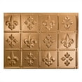 thumbnail image 3 of FASÄDE Fleur de Lis Decorative Vinyl Backsplash 15 sq ft Kit in Polished Copper, 3 of 6