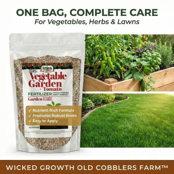 Old Cobblers Farm™ Wicked Growth Garden & Tomato Fertilizer (5lbs)