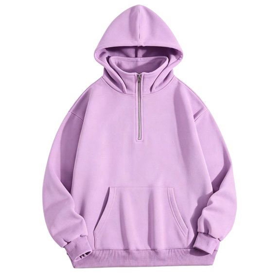 HGIEYS Womens Sweatshirts Half Zip Cropped Pullover Quarter Zipper Hoodies 2026 Fall Fashion Outfits Clothes