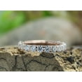 thumbnail image 6 of 1 1/3 ct.t.w Round Cut Lab Created Moissanite Diamond Eternity Wedding Band Ring For Women In 10K Solid Rose Gold (G-H Color, VVS1 Clarity, 1.33 Cttw)-9.5, 6 of 9