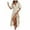 Beige, variant on Women's V Neck Short Sleeve Swing Maxi Dress Flowy Tiered Beach Casual Summer Dress