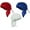 Red, White, Navy Blue, variant on American Flag Headwrap Patriotic Doo Rag Red White and Blue (NEW Flag Design)