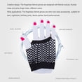 thumbnail image 4 of sweethay Guantes sin dedos para mujer, accesorios Emo, cómodos agujeros para los pulgares, actividades al aire libre, regalos, buena guantes y mitones Rosa claro corto, 4 of 6