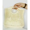 thumbnail image 3 of Kukuzhu Women's Handwoven Aesthetic Tote Bag Crochet Handbag Cute Knitted Mesh Beach Bag for Summer Vocation Shopping, 3 of 5