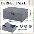 thumbnail image 2 of Discreet Lockable Adult Toy Bag Storage Organizer Toy Bag Storage Bins Case with Zipper Lid 15 x 10 x 6.3 Inches for Women and Men Clothes Container, 2 of 6