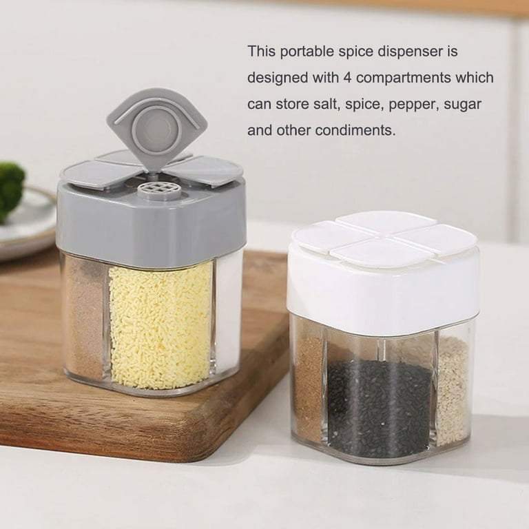 1pc Salt Pepper Sugar Shaker Dredge Dispenser Bottle Can Stainless