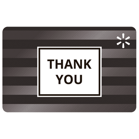 Thank You Black Stripes Walmart eGift Card