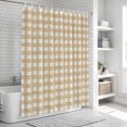 thumbnail image 6 of Orange Farmhouse Check Bathroom Shower Curtains with 12 Hooks Polyester Waterproof Shower Curtain for Stalls and Bathtubs Buffalo Plaid Boho Vintage Rustic Decorative Bathroom Curtain 36x72 Inches, 6 of 9