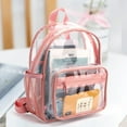thumbnail image 4 of Mochilas Transparentes PVC Mochila Impermeable Con Asa Superior (rosa), 4 of 9