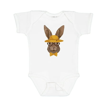 

Inktastic Hipster Easter Bunny Boys or Girls Baby Bodysuit