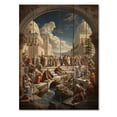 thumbnail image 3 of Designart "The School of Athens A Classical Masterpiece I" Spiritual Print on Natural Pine Wood, 3 of 5