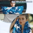 thumbnail image 3 of XYZCANDO Shark Car Towel Cushion Cover Camo Waterproof Sweat Towels Bucket Seat Covers Non Slip Backing Sweatproof Cushion Protector Suitable for Most Cars SUV and Sedan, 3 of 7