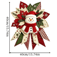thumbnail image 2 of DIY Quilted Snowman Door Decor Making Kit, Fabric Patchwork Holiday Wreath Craft Set, Hand‑Sew Wall Hanging Ornament for Christmas Home Decoration, 2 of 8