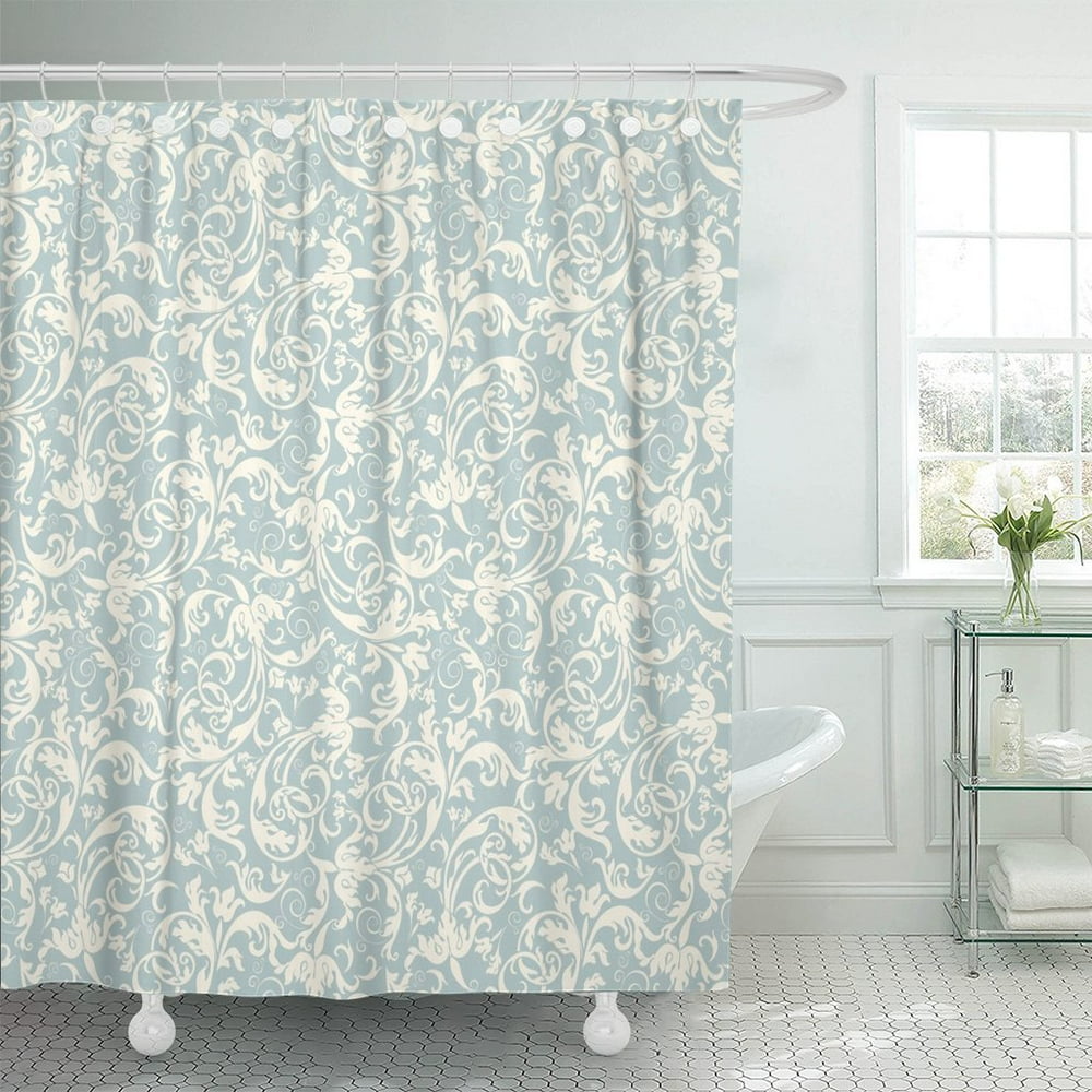 PKNMT Pattern of Light Blue Color in The Damascus Victorian Polyester