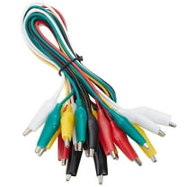 WGGE Test Lead Set Copper with PVC Insulation, 5 Colors, 20.5 inches, 10 Pack