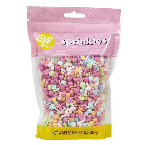 Wilton Pink Flamingo Sprinkles Mix, 10 Oz, 1 Pack of 1 Piece
