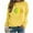 Yellow#06, variant on Yteetum Crewneck Sweatshirts for Women Oversize Hopes Loved Floral Graphic Print Shirt Pullover Hoodless Sweatshirt Top Womens Round Neck Loose Raglan Sleeve Long Sleeve Sweatshirt Fall Clothes