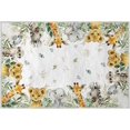 thumbnail image 1 of Artoid Mode Animals Elephant Giraffe Baby Shower Area Rug, Spring Birthday Home Decor Low-Profile Washable Door Mat for Entryway Bedroom Living Room Laundry Room Indoor 2x3 Feet, 1 of 8