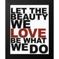thumbnail image 2 of Greene, Taylor 15x18 Black Modern Framed Museum Art Print Titled - LET THE BEAUTY WITH RED, 2 of 5