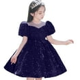 thumbnail image 5 of Girls Dresses Fancy Toddler Kids Cute Sequin Glitter Party Carnival Gown Princess Dress Formal Dress, 5 of 5