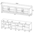 thumbnail image 2 of FurniFact Spacious 79-Inch TV Table – Long TV Stand for Living Room, Green, 2 of 10