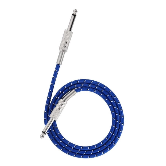Cable de Guitarra Instrumentos Eléctricos 6.35 mm Conector Recto 1M macho a macho