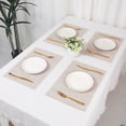 thumbnail image 7 of REGALWOVEN Placemats Set of 6 Placemats for Kitchen Dining Table Decor Washable Table Placemats Wipeable Table Mat Beige 18*12Inch, 7 of 7