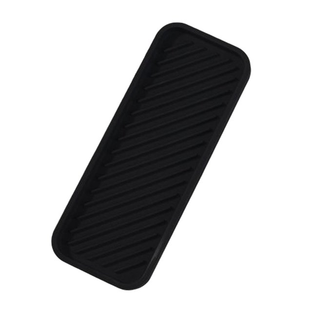 4 Bandejas Organizadoras De Cocina De Secado Rápido Impermeables Para Champú De Maquillaje De Cocina Negro
