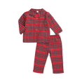 thumbnail image 3 of 1-6Y Christmas Kid Baby Boy Girls Pajama Sets Red Plaid Long Sleeve Tops Pants Xmas Outfits New Year Clothing, 3 of 7
