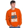 thumbnail image 4 of Aye She Mine Boyfriend Girlfriend Men's Crewneck Sweatshirt Brisco Brands L, 4 of 5
