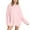 Pink, variant on Women Casual Solid Color Pullover Sweater Soft Comfortable Everyday Wear Knit Top for Fall and Winter Seasons Sweaters Loose Fit Brown M