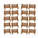 thumbnail image 5 of 20x IH57-311 Realista Banco largo Micro Escena Accesorios decorativos 1: 200 madera perfke Mini banco banco escena prop, 5 of 9