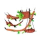 thumbnail image 1 of EeaseMX 5 piezas de columpio para hámster, columpio de peluche con forma de árbol y hojas colgantes, juguete creativo de teleférico., 1 of 7