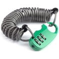 thumbnail image 1 of Câble de Verrouillage pour Casque, Verrouillage Léger à Combinaison avec Code à 3 Chiffres, 90 cm de Long, 1 of 5