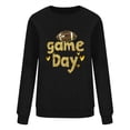 thumbnail image 4 of Mifsaly Football Sweatshirts for Women Game Day Football Glitter Print Sweatshirt Crewneck Long Sleeve Oversized Pullover Team Fans Gameday Outfits M, 4 of 5