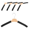 thumbnail image 4 of KAKOWELY 5Pcs Anti-skid Clothes Hangers Non-slip Wooden with Sponge Padding Home Use, 4 of 8